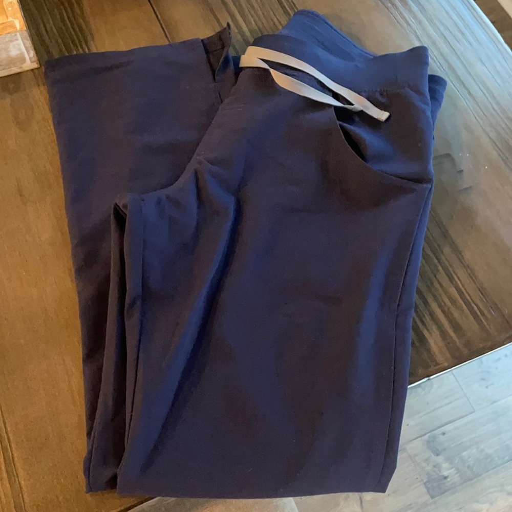 COPY - Navy blue medium figs scrub pants